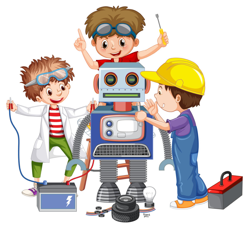 Kinder entdecken Robotik